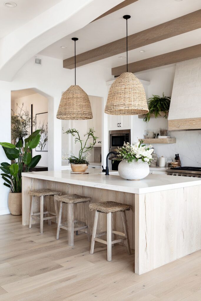 Live-Edge Island Celebrating Natural Imperfections