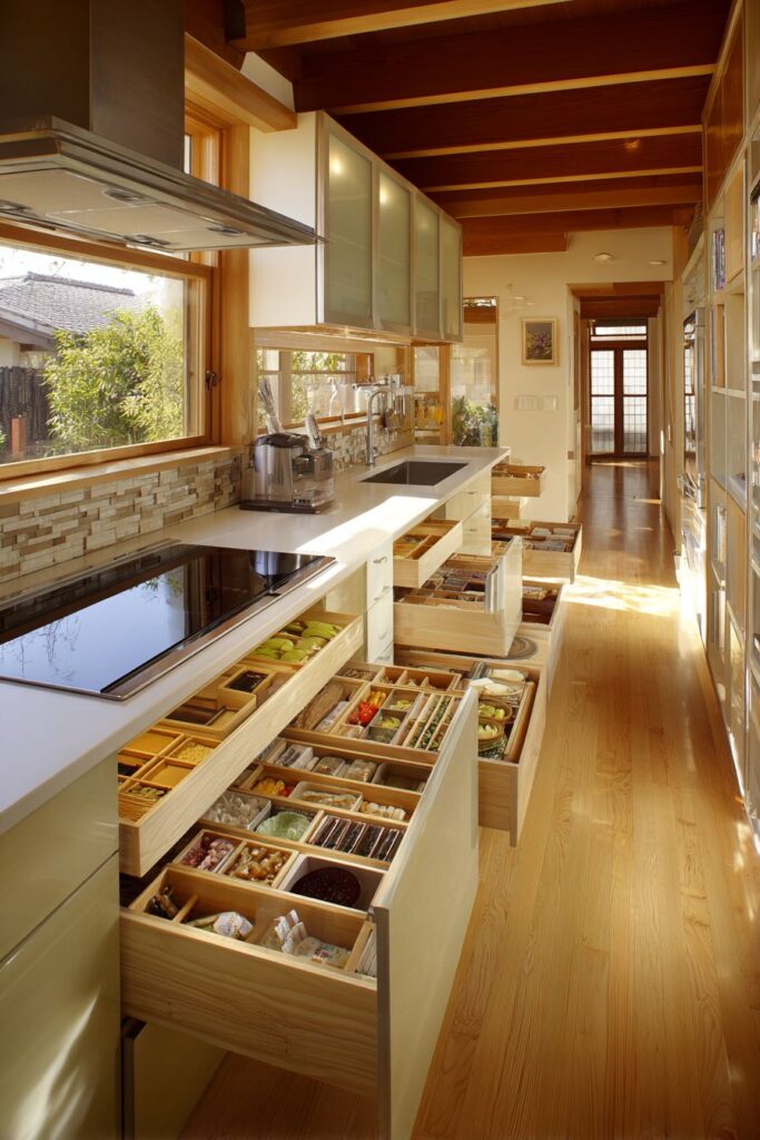 Modern Storage Solutions with Bamboo Organizers