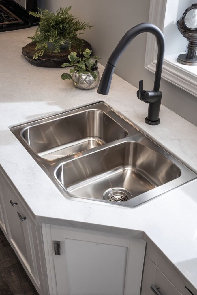 Compact Corner-Mounted Space Optimization