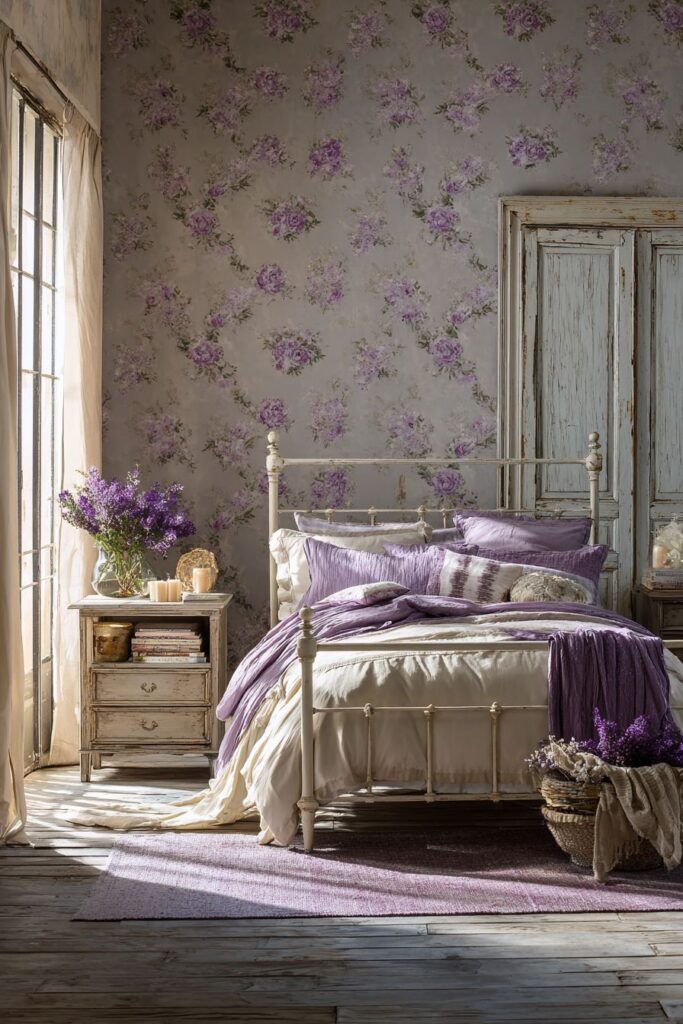 Cozy Cottage-Style Bedroom with Vintage Charm