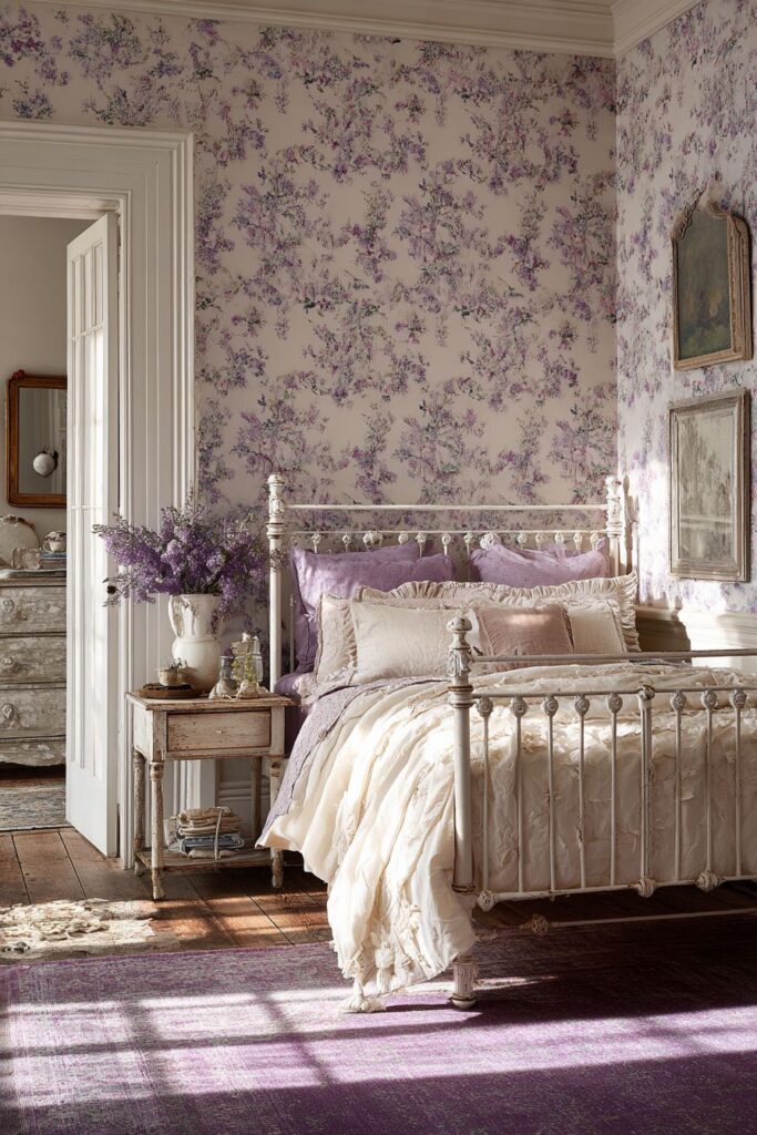 Cozy Cottage-Style Bedroom with Vintage Charm