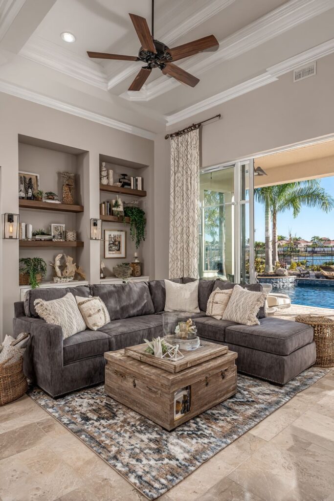 Family-Friendly Sectional Comfort