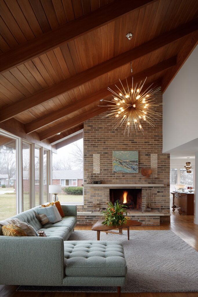 Dramatic Starburst Lighting and Geometric Forms