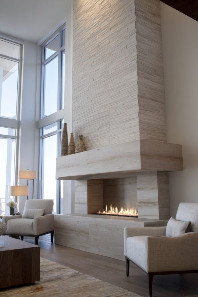 Statement Fireplace Drama