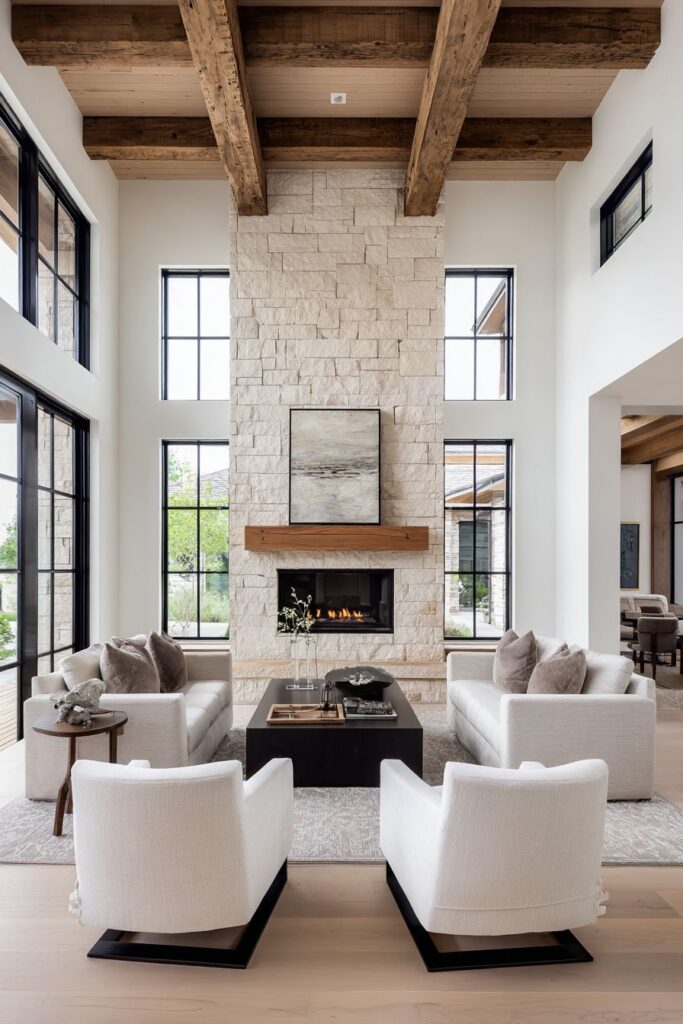 Statement Fireplace Drama