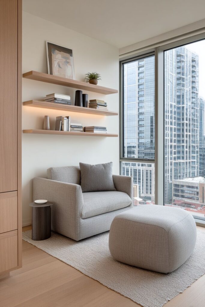 Compact Apartment Living with Streamlined Storage Solutions