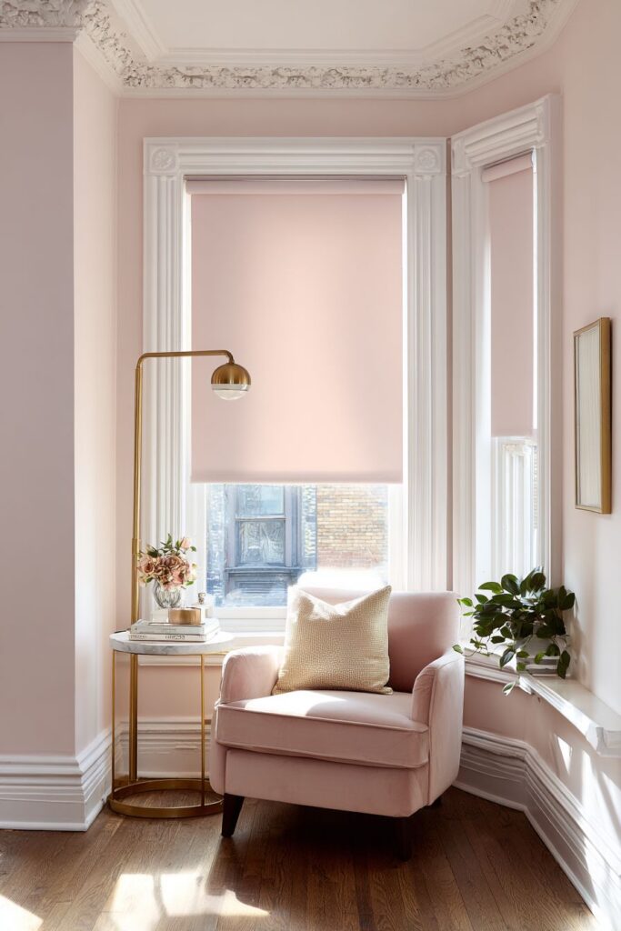 Cozy Reading Nook in Blush
