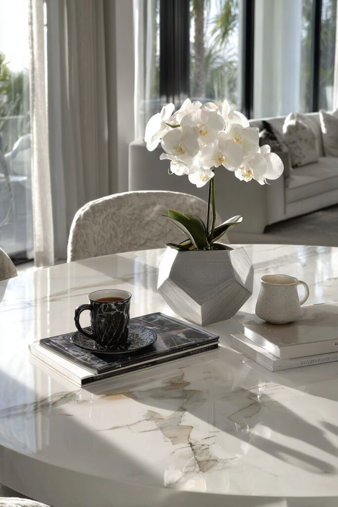 Modern Minimalist Breakfast Setting