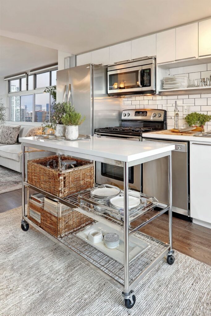 Galley Layout with Breakfast Bar Extension
