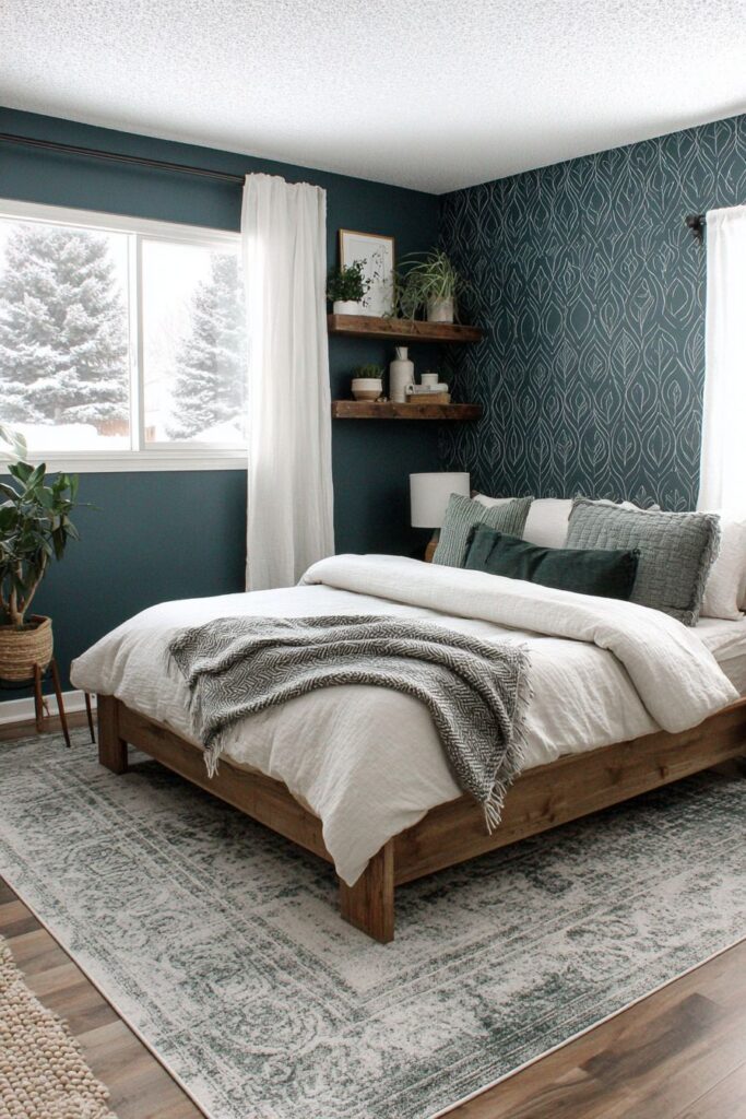 Geometric Accent Wall Drama