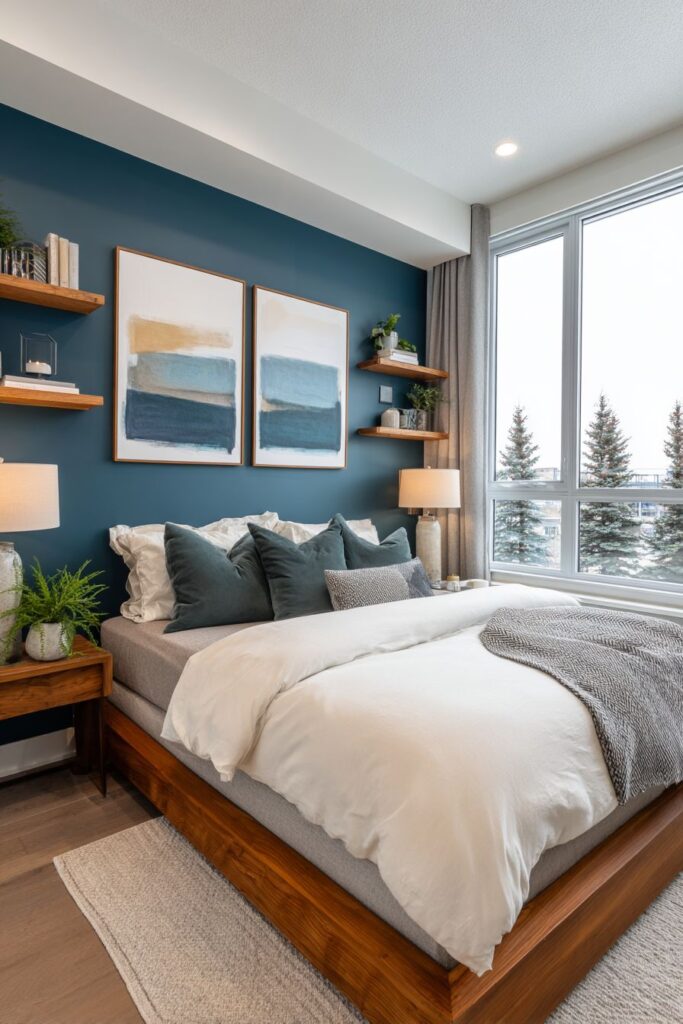 Geometric Accent Wall Drama