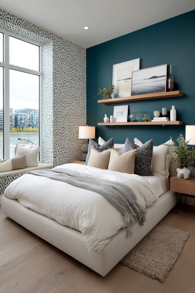 Geometric Accent Wall Drama