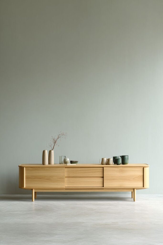 Minimalist Scandinavian White Oak Unit