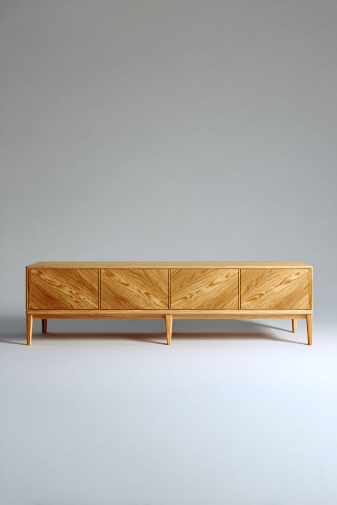 Minimalist Scandinavian White Oak Unit