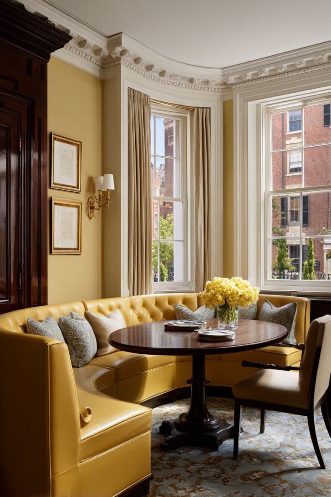 Botanical Yellow Wallpaper Elegance