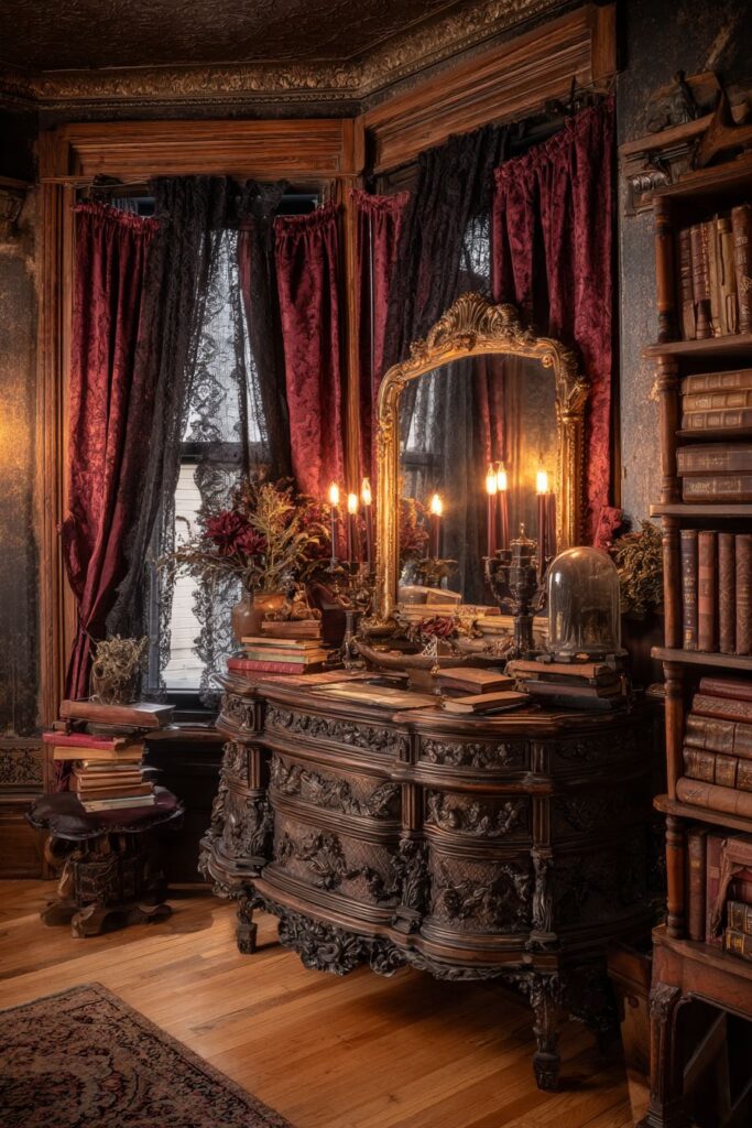 Incorporate Gothic and Victorian Elements