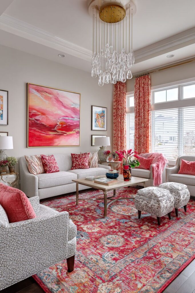 Seasonal Pink Flexibility with Removable Elements