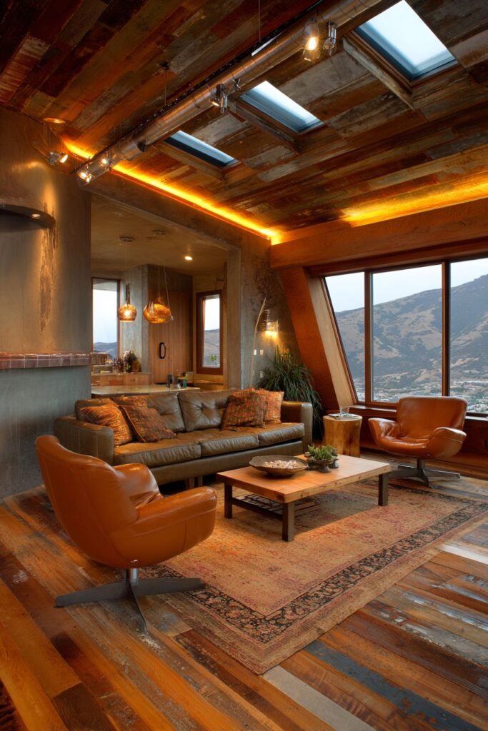 Sustainable Design with Reclaimed Materials and Solar Skylights