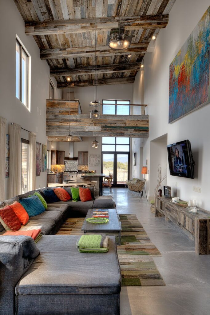 Sustainable Design with Reclaimed Materials and Solar Skylights