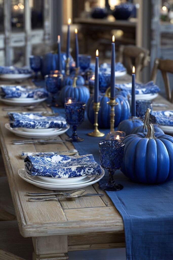 Slate Blue Runner Sophistication