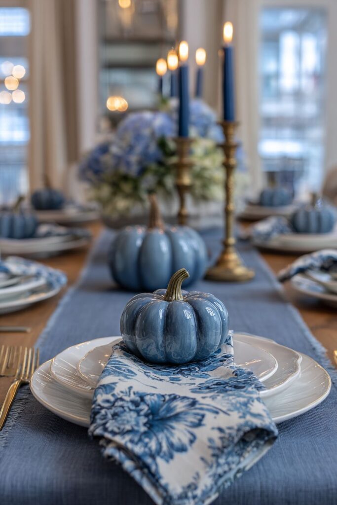 Slate Blue Runner Sophistication