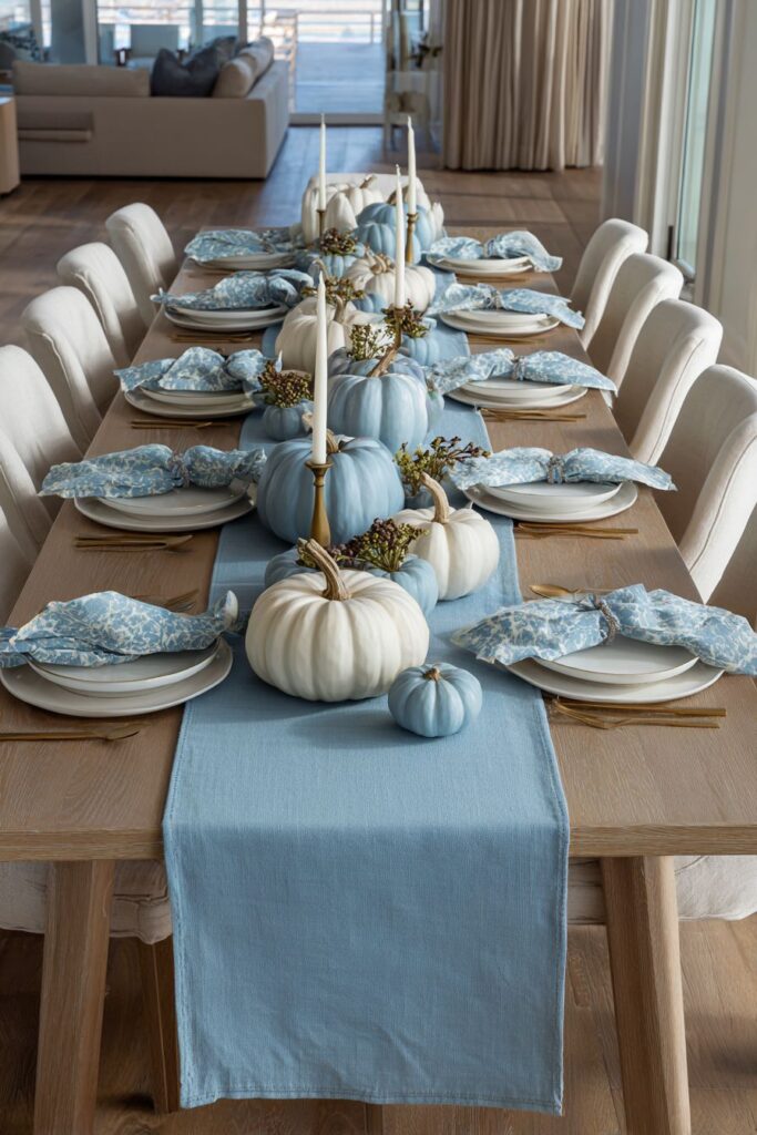 Slate Blue Runner Sophistication