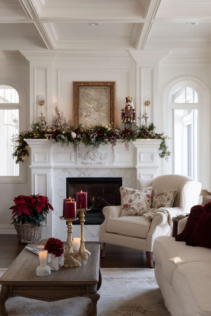 Elegant Mantel Christmas Showcase