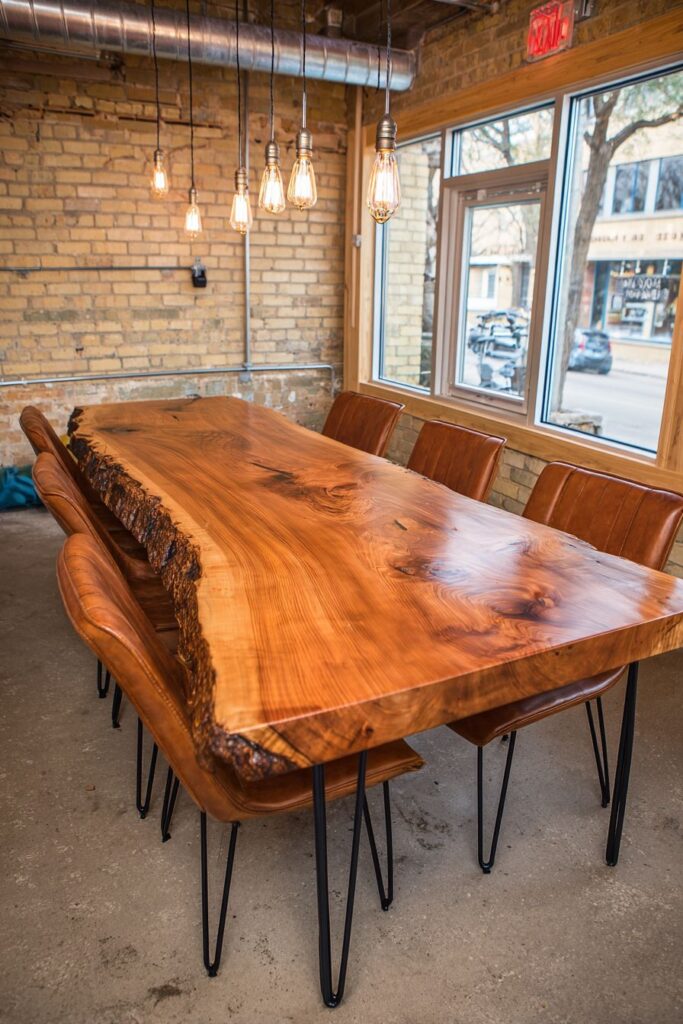 Industrial Dinner Table Design