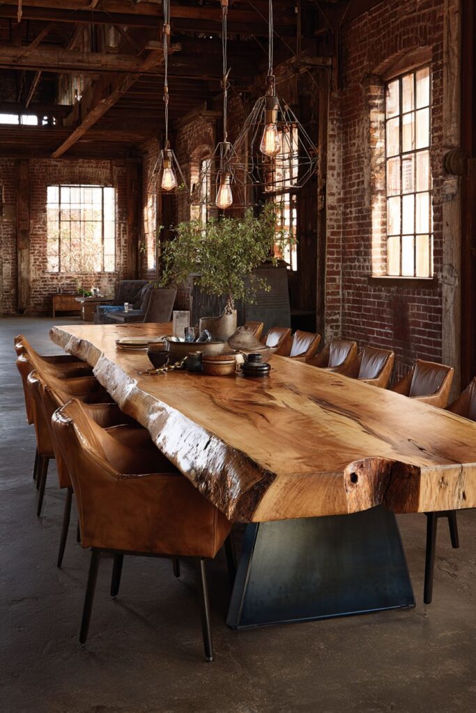 Industrial Dinner Table Design