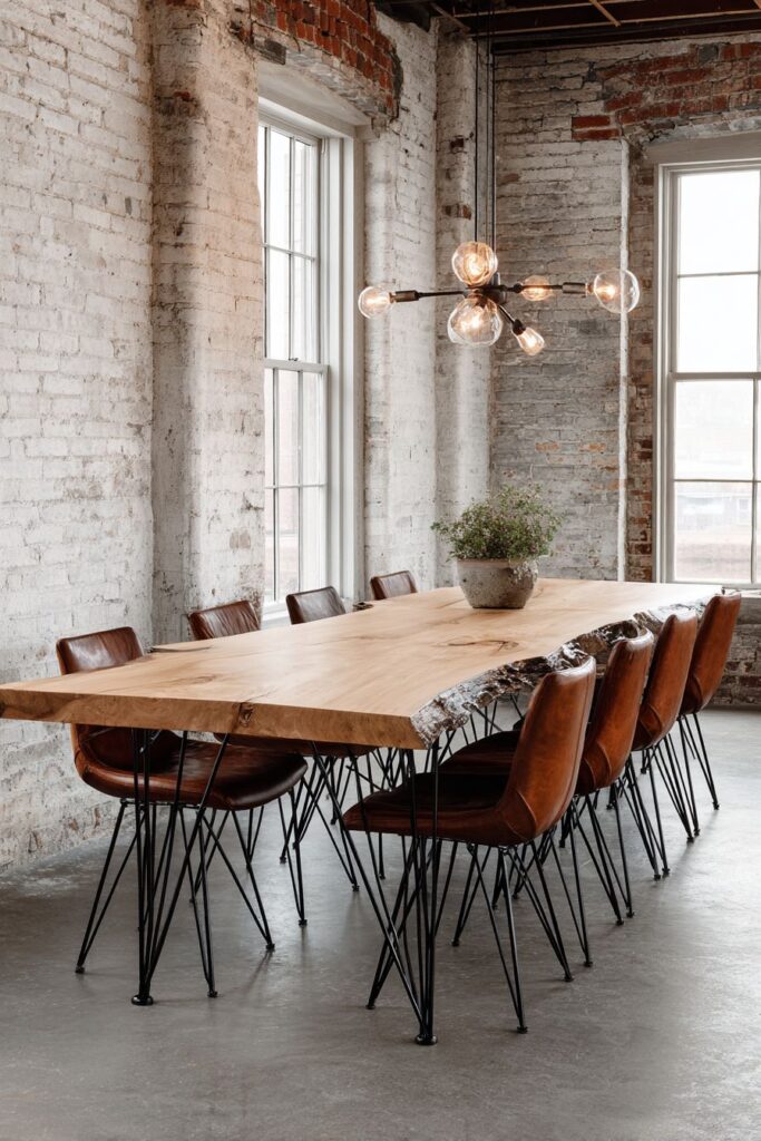 Industrial Dinner Table Design