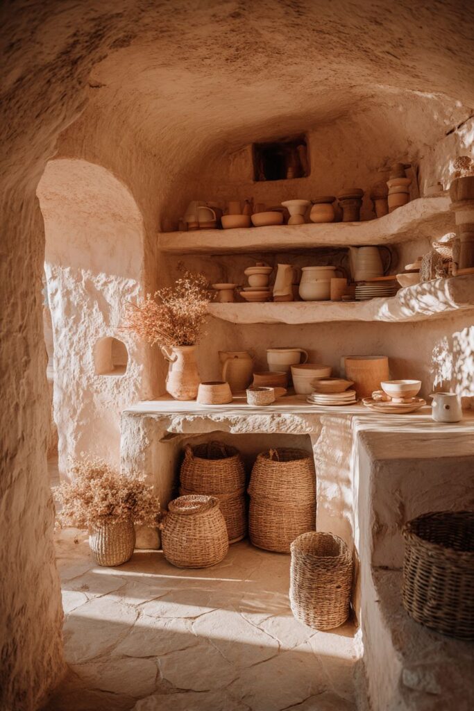 Live-Edge Cedar Storage with Organic Display