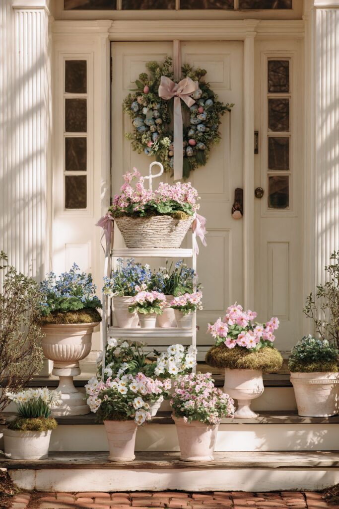 Tiered Plant Stand Spring Garden Display