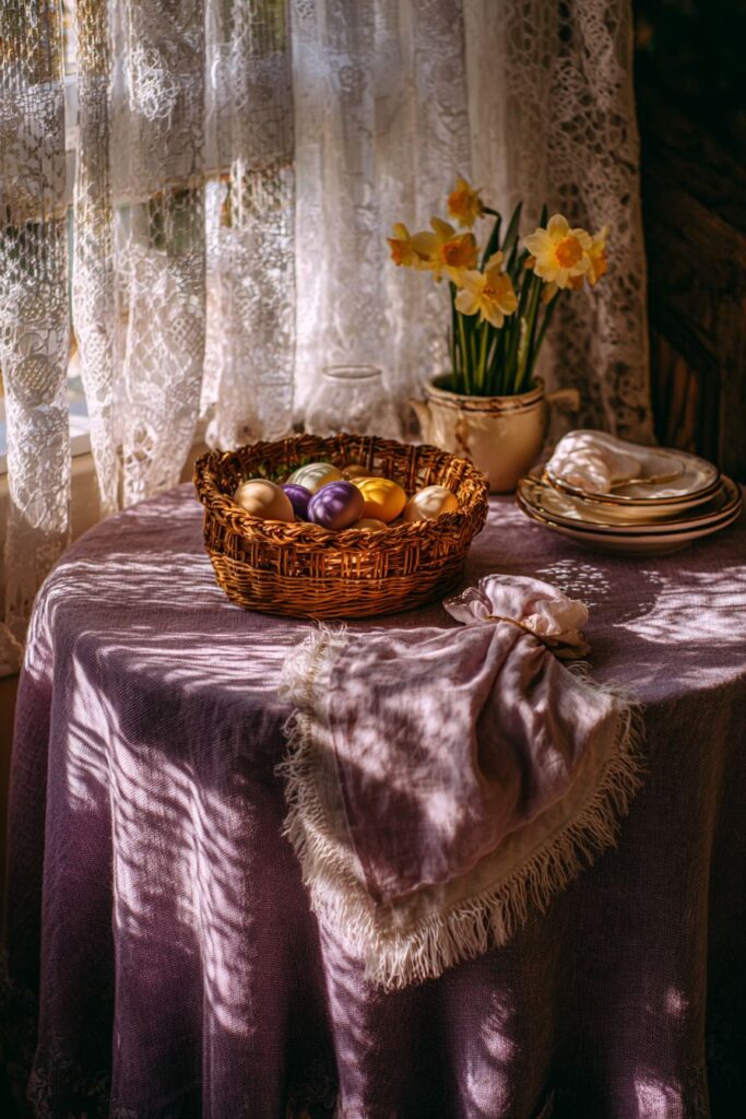 Cottage-Style Easter Table Setting