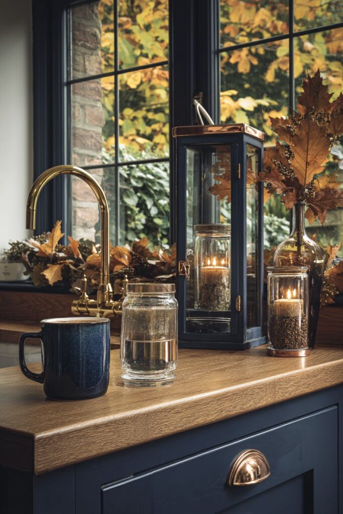 Navy and Copper Autumn Sophistication