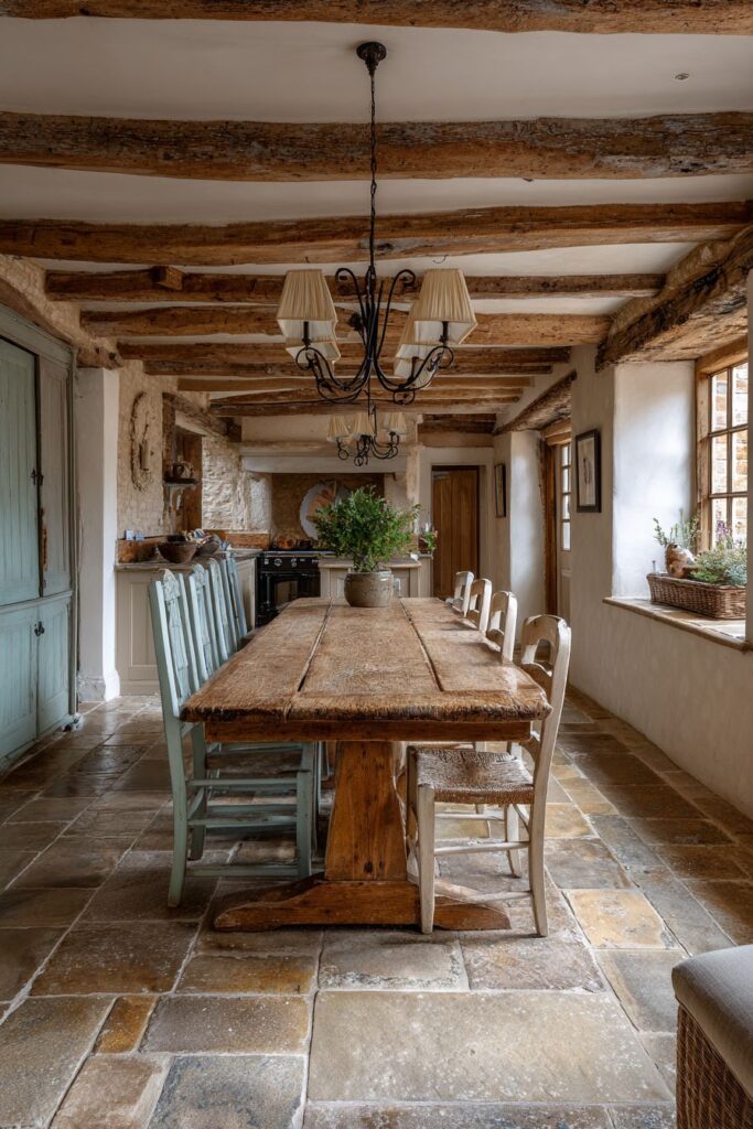 The Rustic Trestle Table Gathering Space