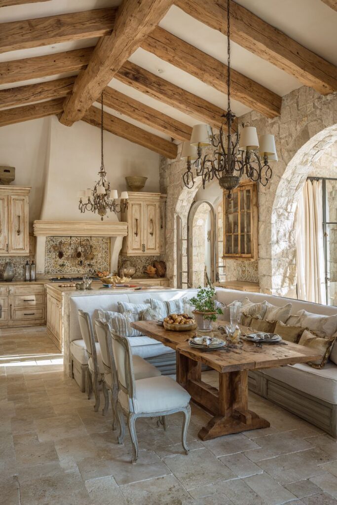 The Rustic Trestle Table Gathering Space