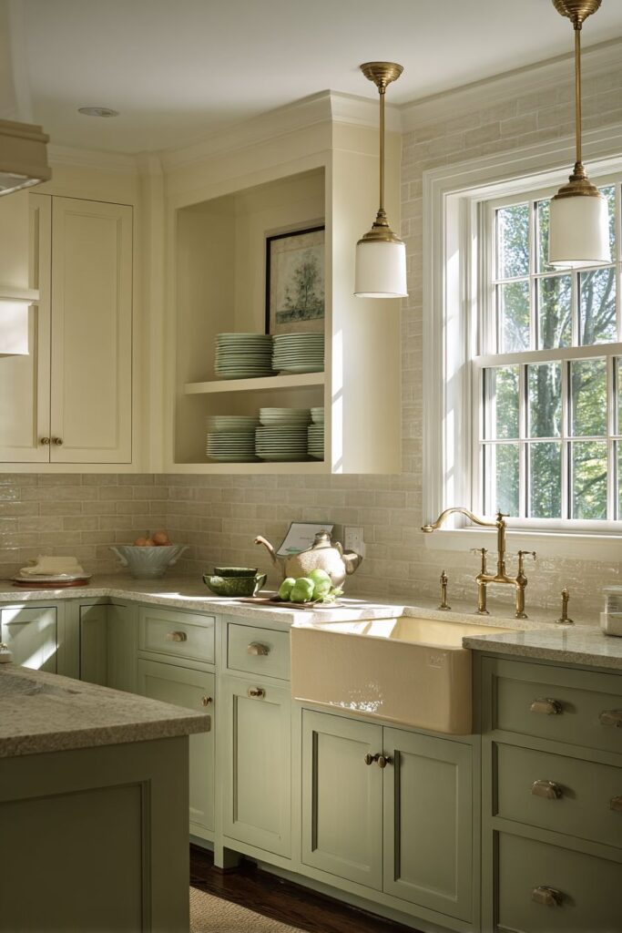 Farmhouse Charm with Olive and Cream