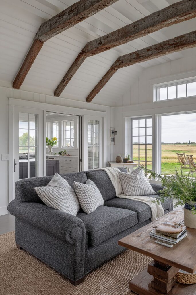 Modern Farmhouse Comfort in Heathered Grey
