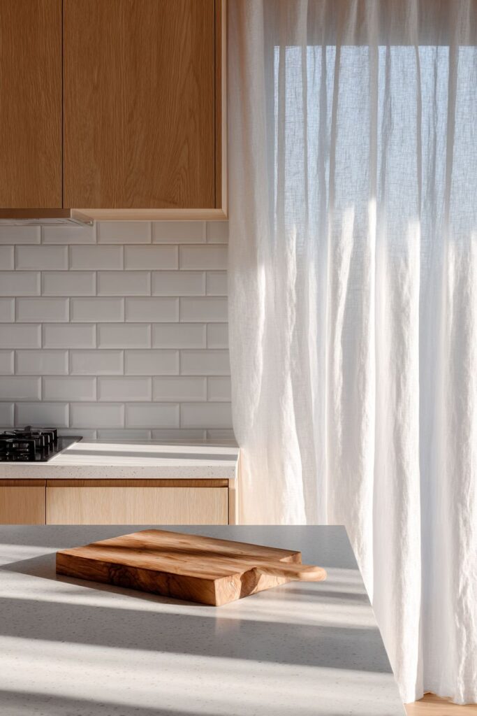 Minimalist Galley Layout with Handleless Design