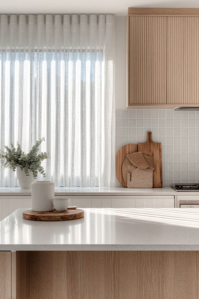 Minimalist Galley Layout with Handleless Design