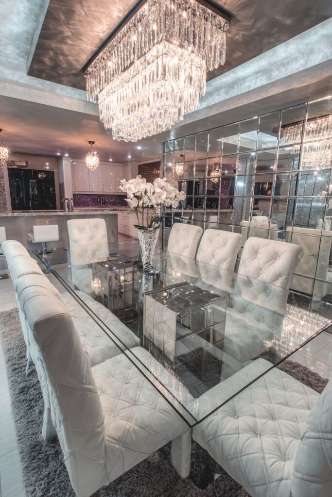 Glamorous Glass and Crystal Reflections