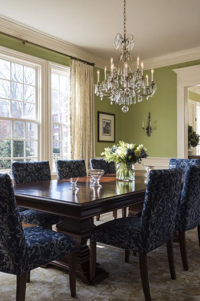 Wingback Elegance with Traditional Architecture