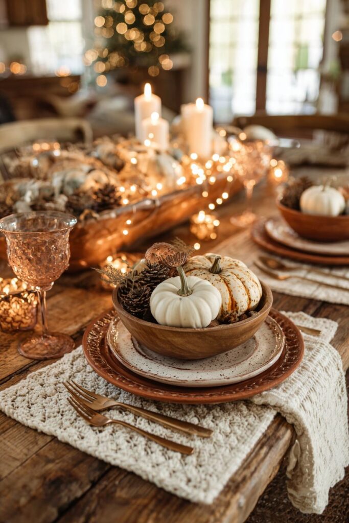 Intimate Small Space Thanksgiving Setup