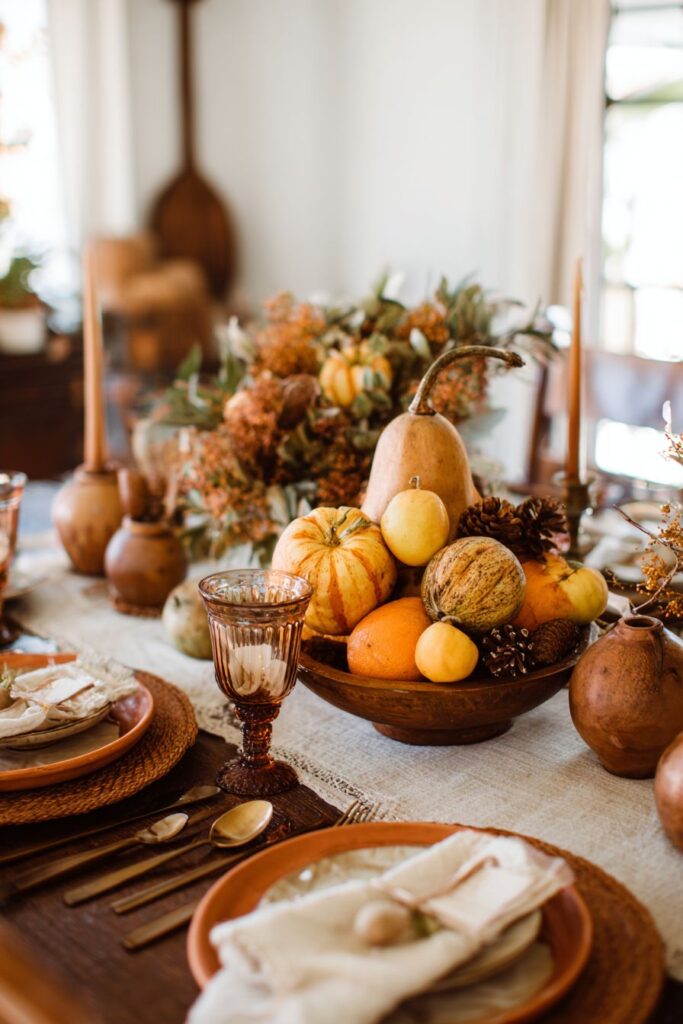 Intimate Small Space Thanksgiving Setup