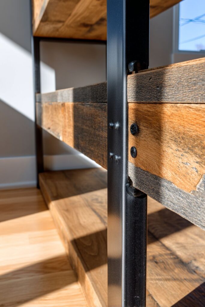 Industrial Metal and Wood Combination