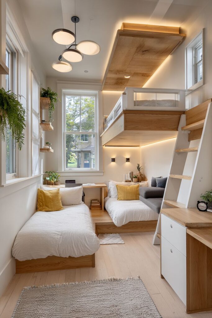 Custom Loft System with Integrated Study Area