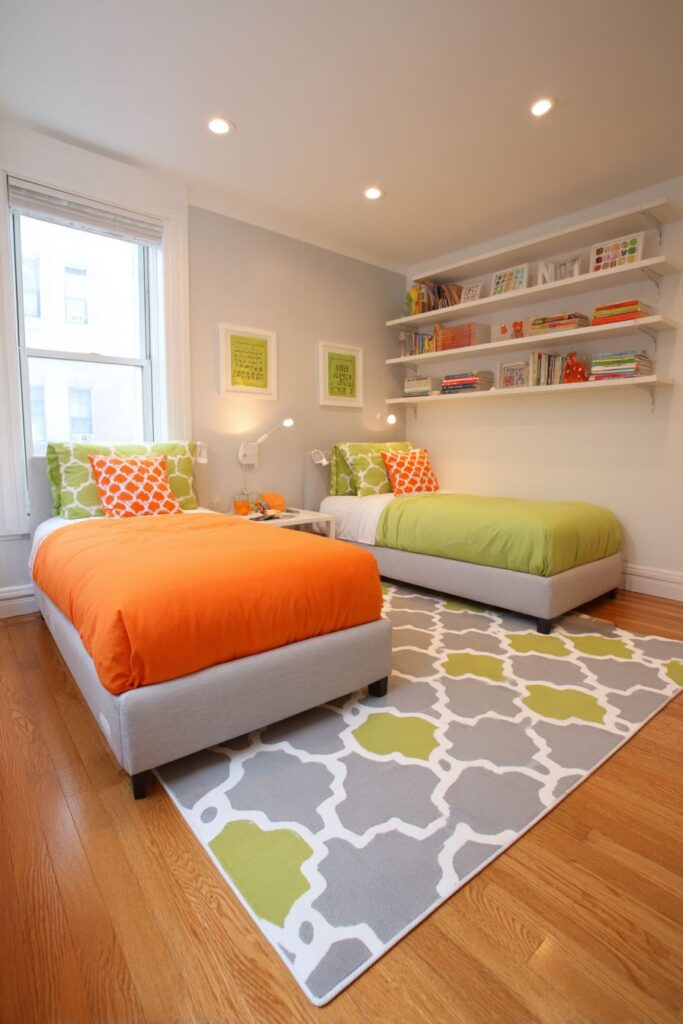 VIBRANT KIDS' PERSONALIZED TWIN BEDROOM