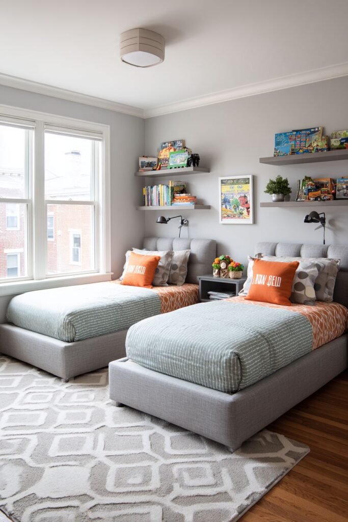 VIBRANT KIDS' PERSONALIZED TWIN BEDROOM
