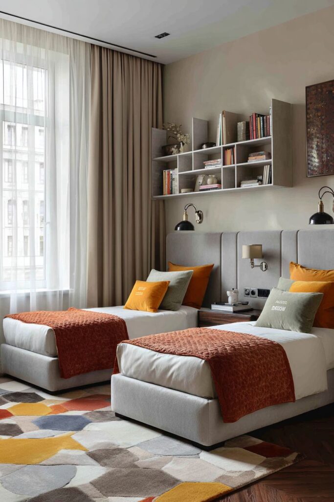 VIBRANT KIDS' PERSONALIZED TWIN BEDROOM