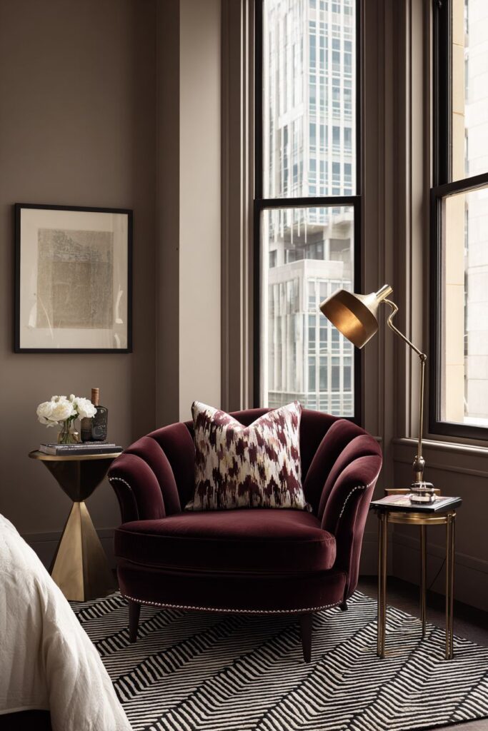 Cozy Reading Nook Sophistication